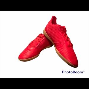 Adidas Sala Predator 19.4 Red Leather/Mesh Indoor Soccer Boots Men’s Size 6